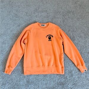 BAPE Vibrant Orange Crewneck Sweater